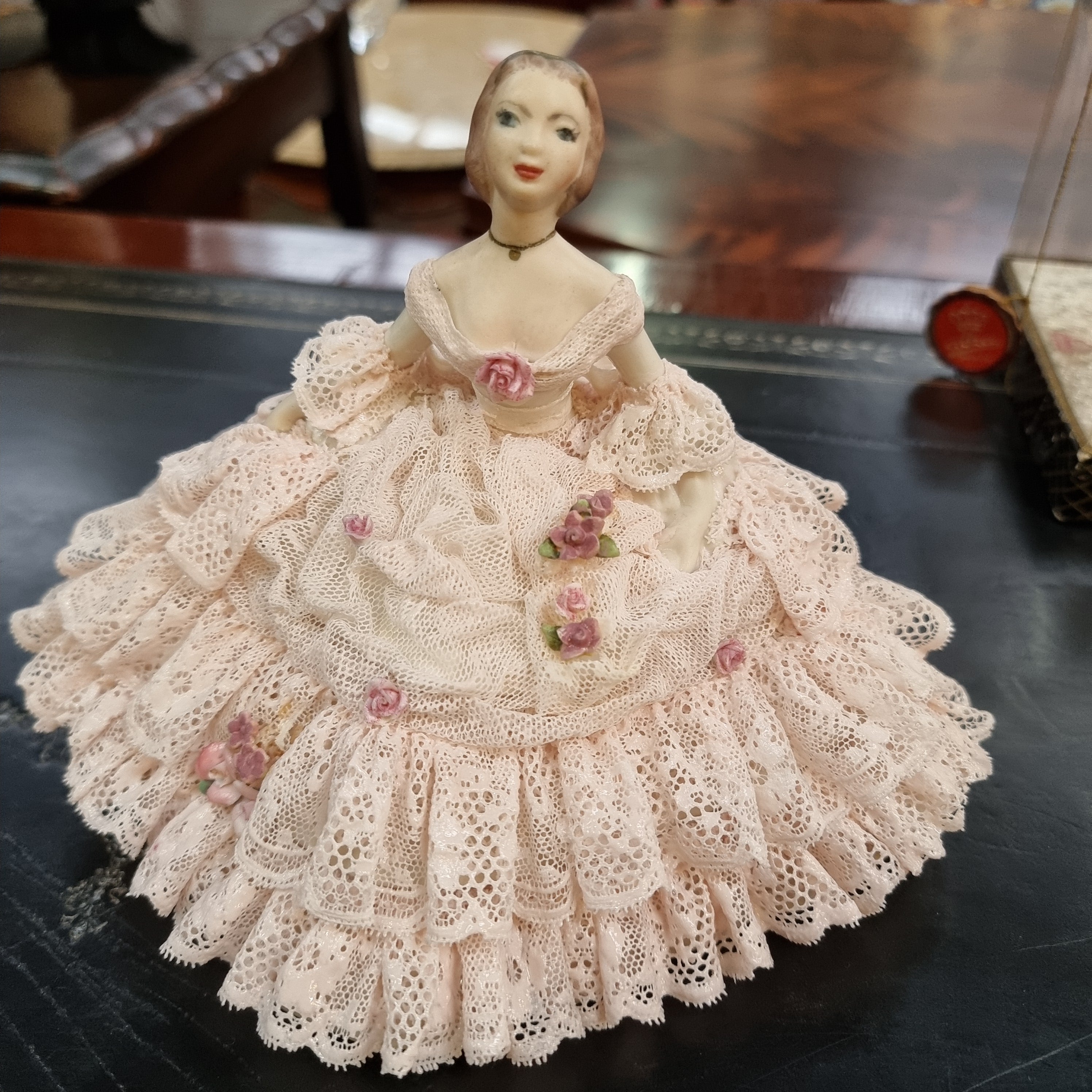 Large Dresden Figurine of a Lady | Antique & Vintage | Moonee Ponds Antiques | Australia Wide Delivery
