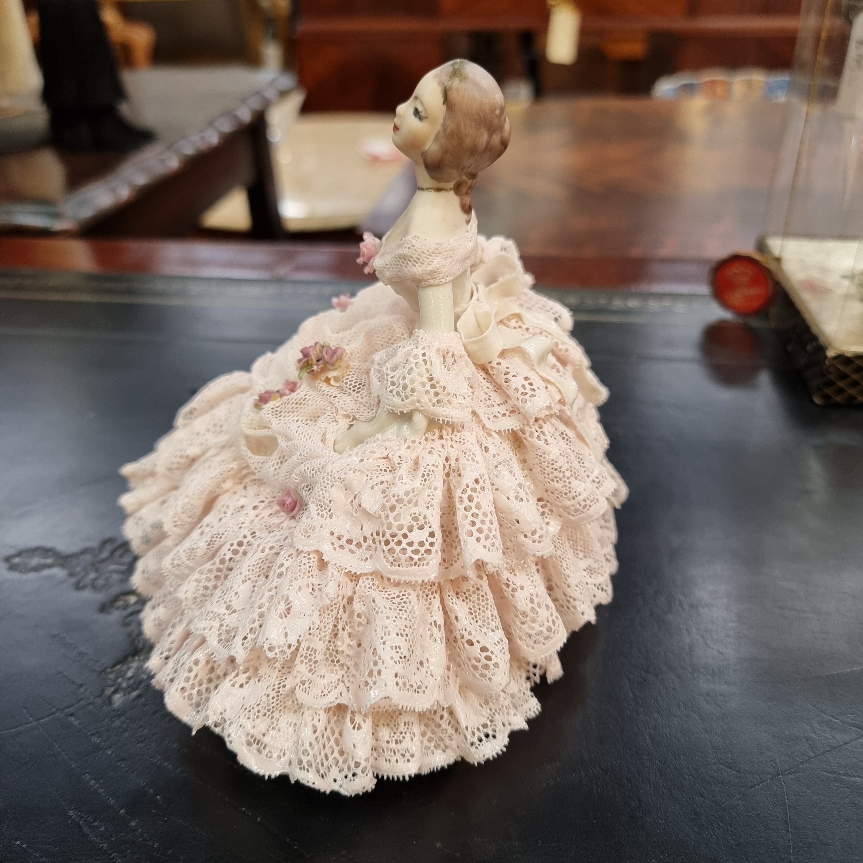 Large Dresden Figurine of a Lady | Antique & Vintage | Moonee Ponds Antiques | Australia Wide Delivery
