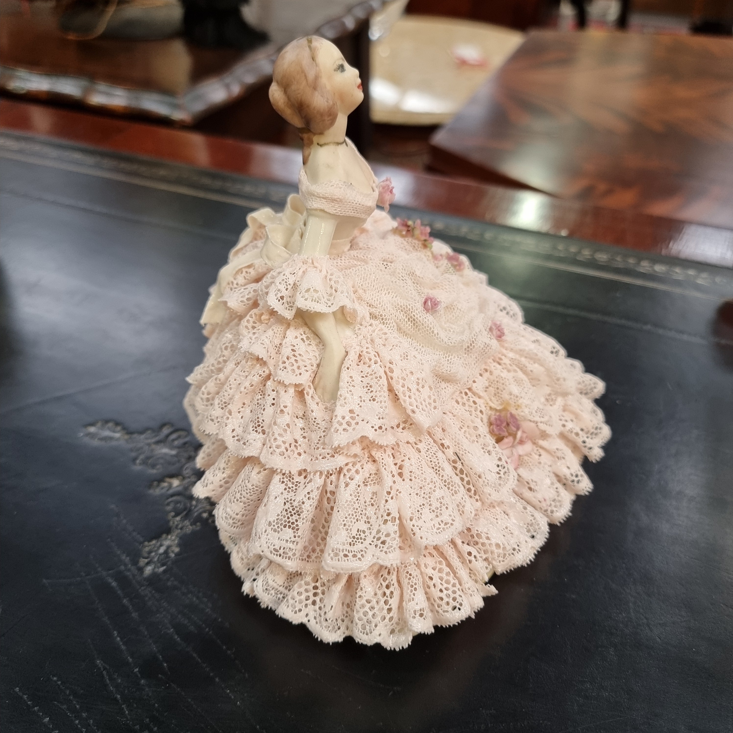 Large Dresden Figurine of a Lady | Antique & Vintage | Moonee Ponds Antiques | Australia Wide Delivery