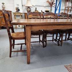 Vintage Reclaimed French Oak Farmhouse Style Dining Table | Antique & Vintage | Moonee Ponds Antiques | Australia Wide Delivery