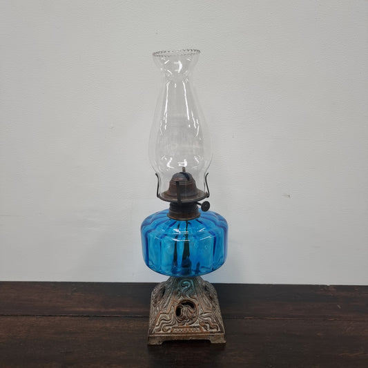 Victorian Cast Iron Kero Lamp