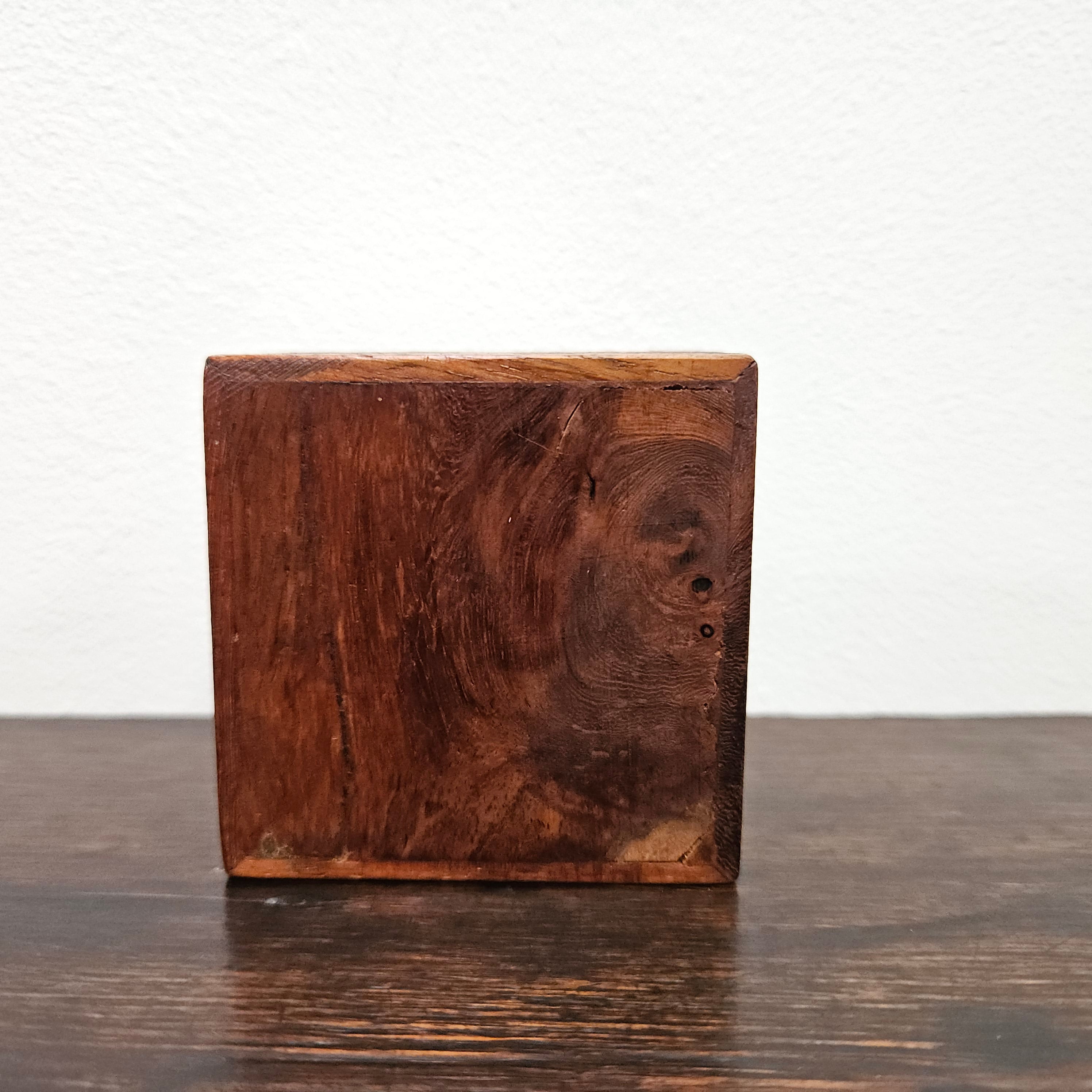 Vintage Brass Inlaid Wooden Hinged Trinket Box | Antique & Vintage | Moonee Ponds Antiques | Australia Wide Delivery
