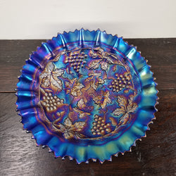 Spectacular Electric Blue Northwood Carnival Glass Bowl | Antique & Vintage | Moonee Ponds Antiques | Australia Wide Delivery