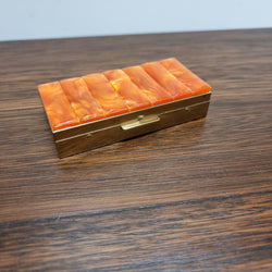 Vintage Catalin Bakelite & Brass Trtinket Box | Antique & Vintage | Moonee Ponds Antiques | Australia Wide Delivery