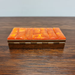 Vintage Catalin Bakelite & Brass Trtinket Box | Antique & Vintage | Moonee Ponds Antiques | Australia Wide Delivery