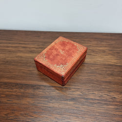 Vintage Gilt Tooled Leather Trinket Box | Antique & Vintage | Moonee Ponds Antiques | Australia Wide Delivery