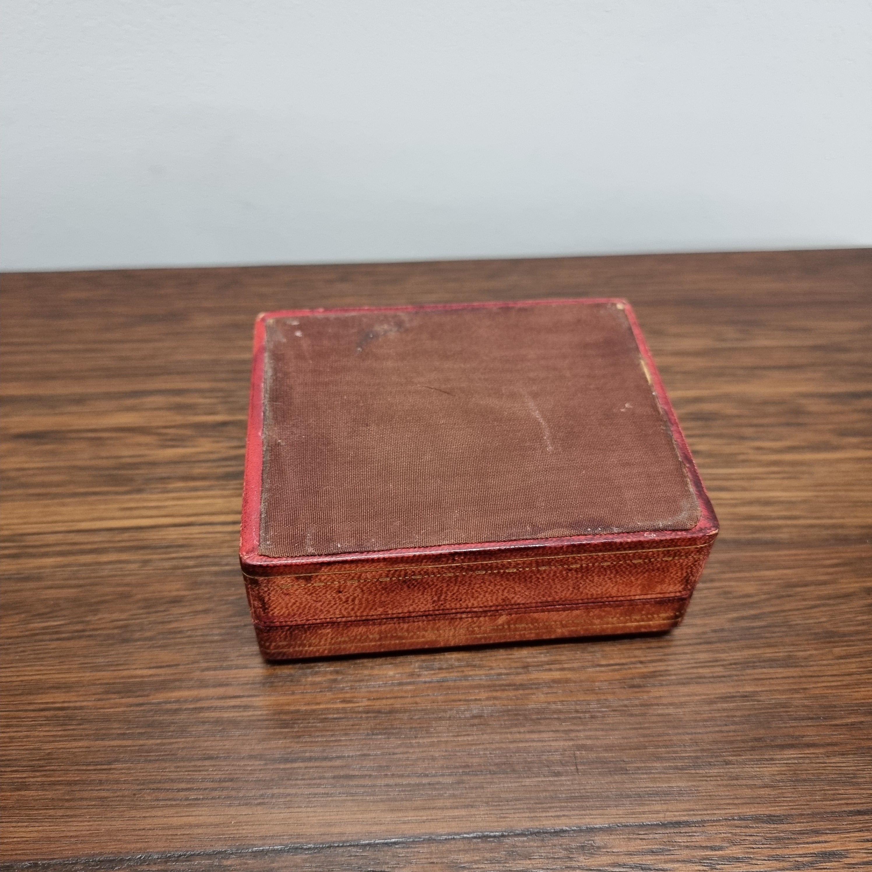 Vintage Gilt Tooled Leather Trinket Box | Antique & Vintage | Moonee Ponds Antiques | Australia Wide Delivery
