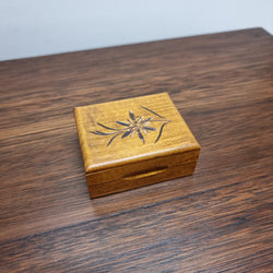 Vintage Hand Carved Stamp Box | Antique & Vintage | Moonee Ponds Antiques | Australia Wide Delivery