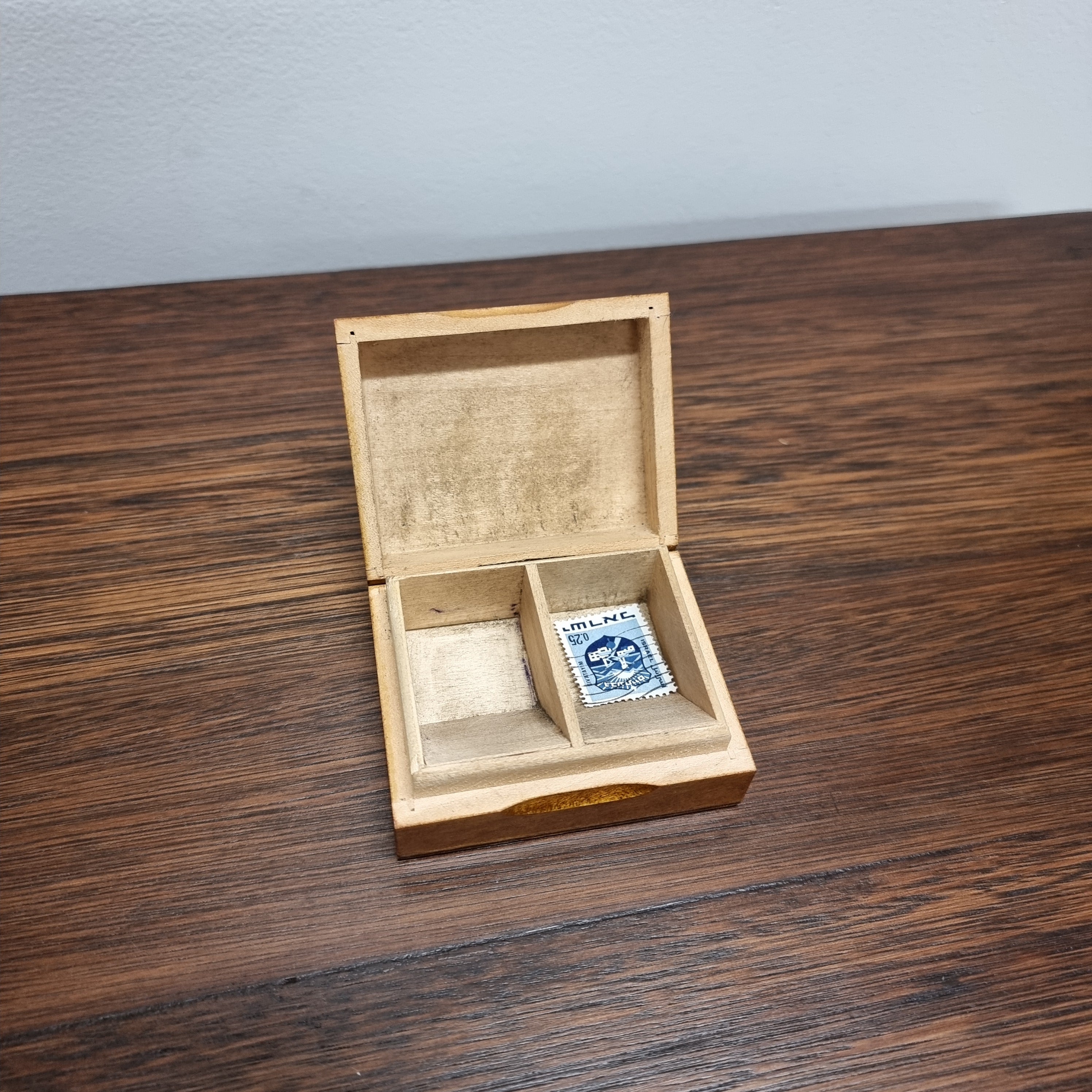 Vintage Hand Carved Stamp Box | Antique & Vintage | Moonee Ponds Antiques | Australia Wide Delivery
