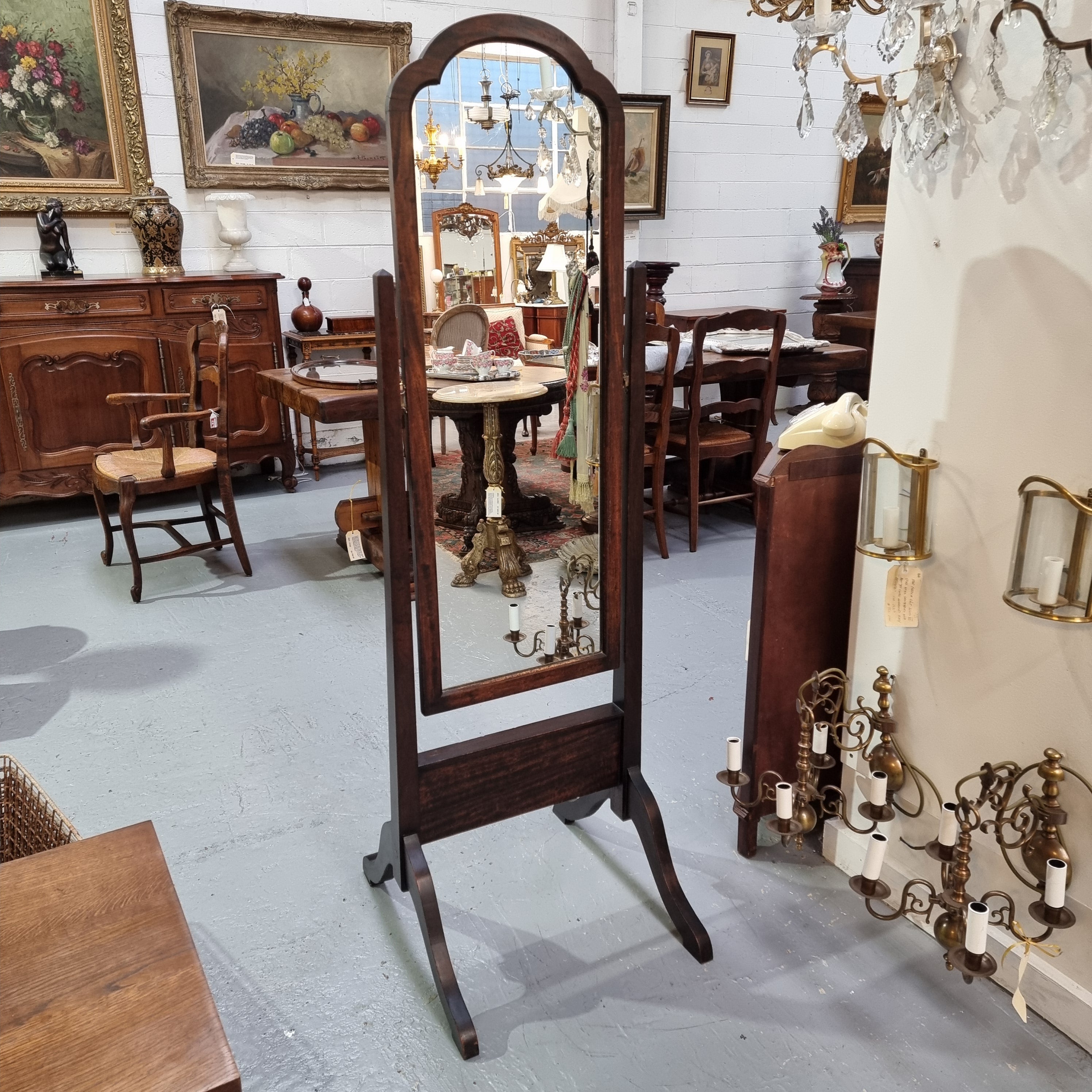 Queensland Maple Cheval Mirror | Antique & Vintage | Moonee Ponds Antiques | Australia Wide Delivery