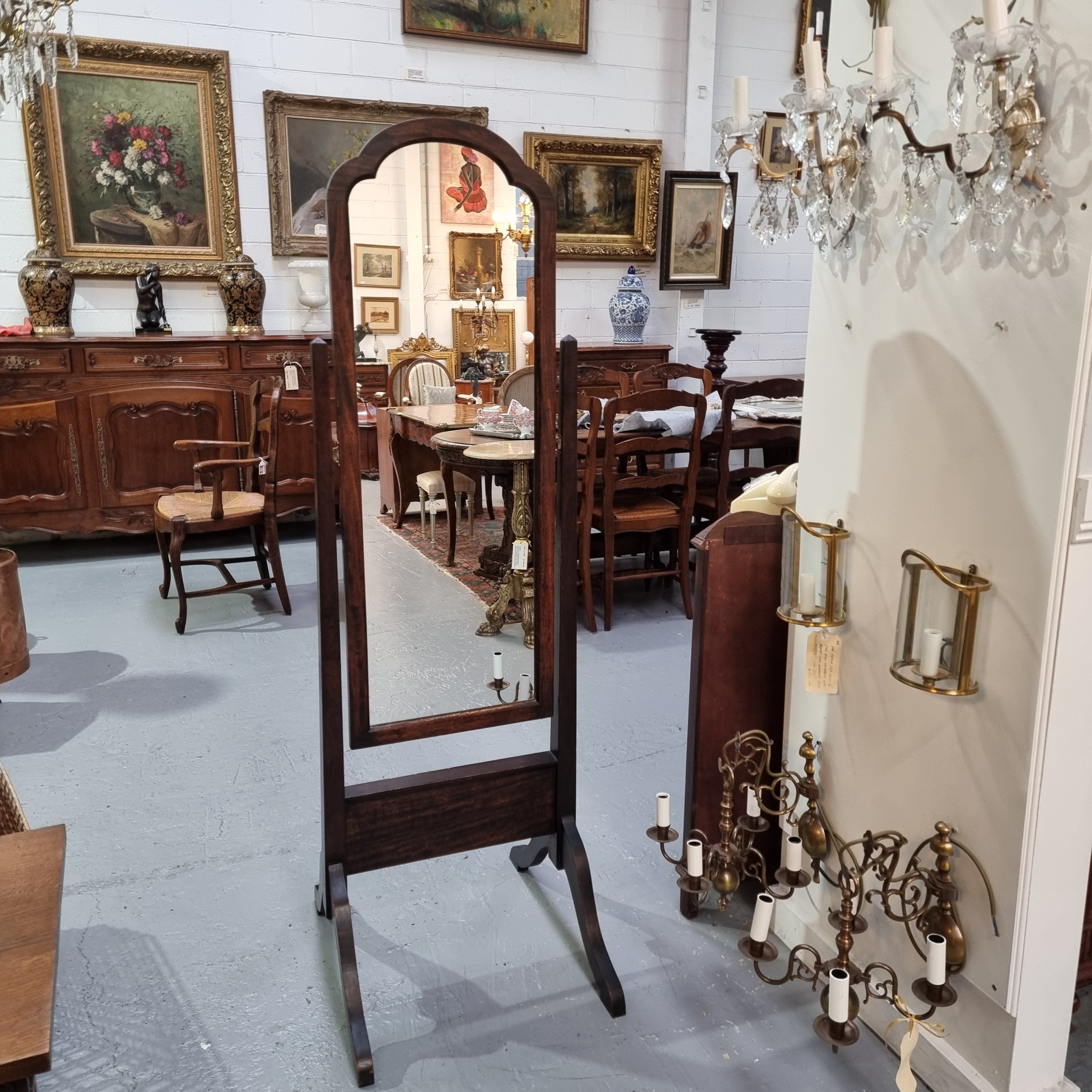 Queensland Maple Cheval Mirror | Antique & Vintage | Moonee Ponds Antiques | Australia Wide Delivery