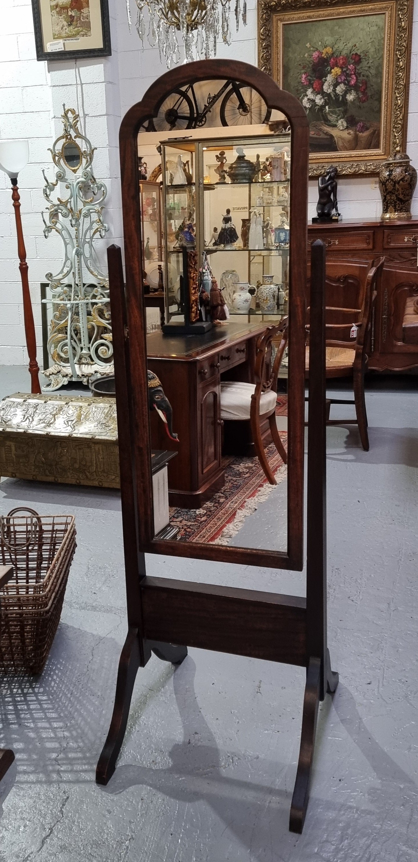 Queensland Maple Cheval Mirror | Antique & Vintage | Moonee Ponds Antiques | Australia Wide Delivery