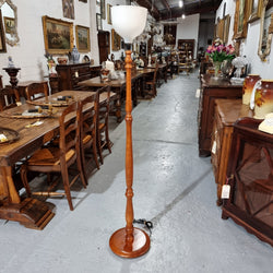 Mahogany Standard Floor Lamp | Antique & Vintage | Moonee Ponds Antiques | Australia Wide Delivery