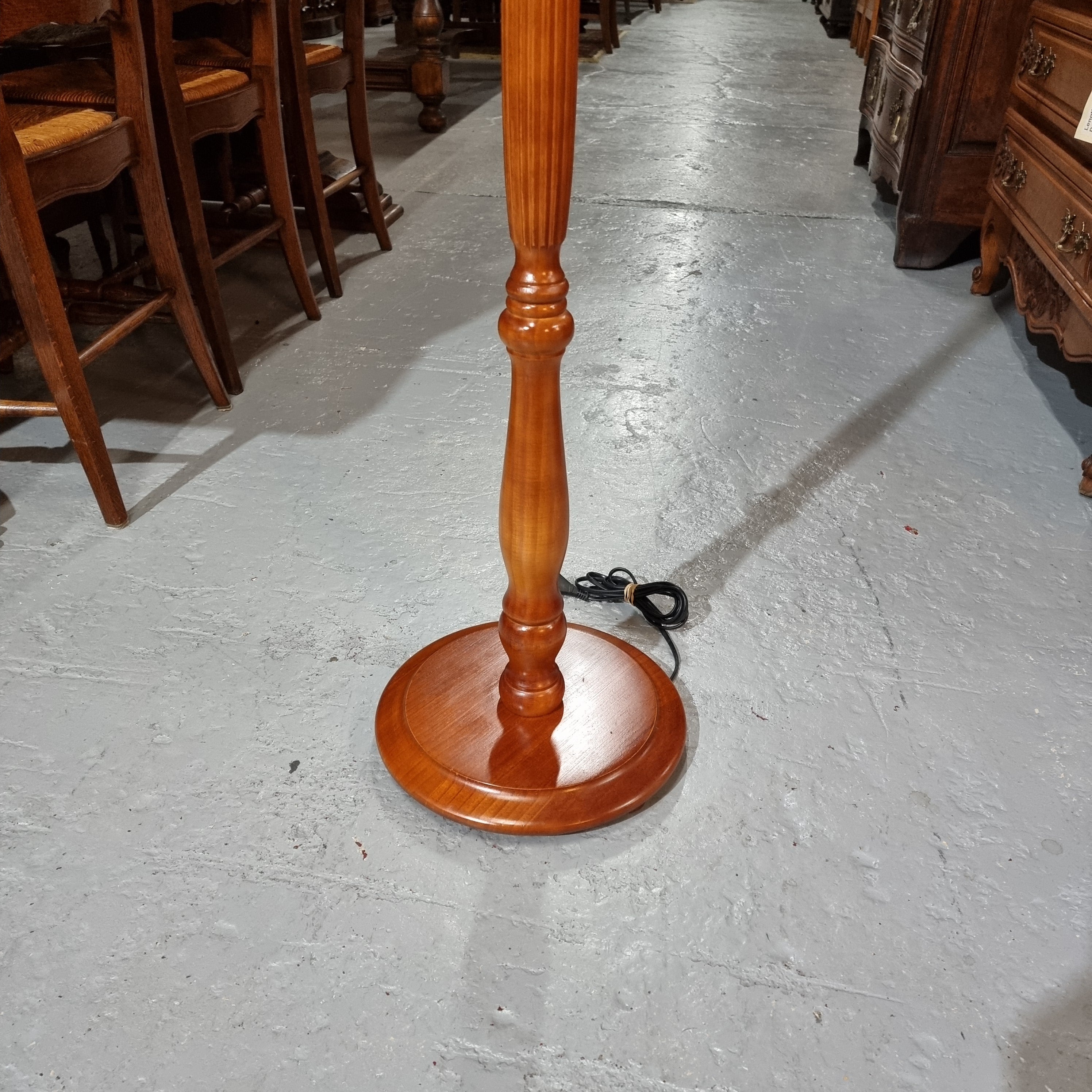 Mahogany Standard Floor Lamp | Antique & Vintage | Moonee Ponds Antiques | Australia Wide Delivery