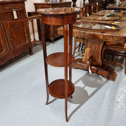 A Regency Style Mahogany Three Tier Stand