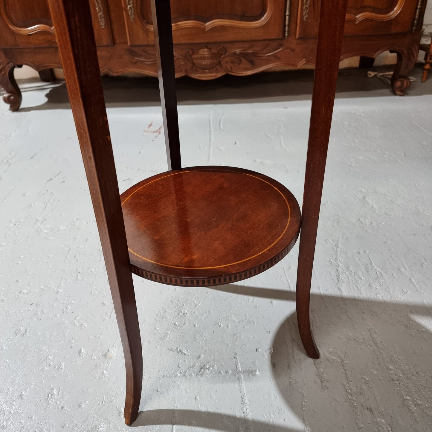 A Regency Style Mahogany Three Tier Stand