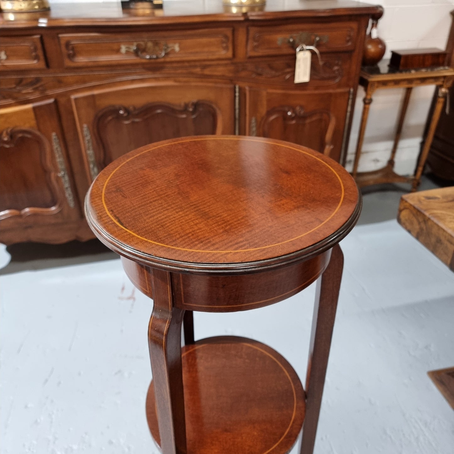 A Regency Style Mahogany Three Tier Stand