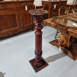 Vintage Fluted Column Pedestal