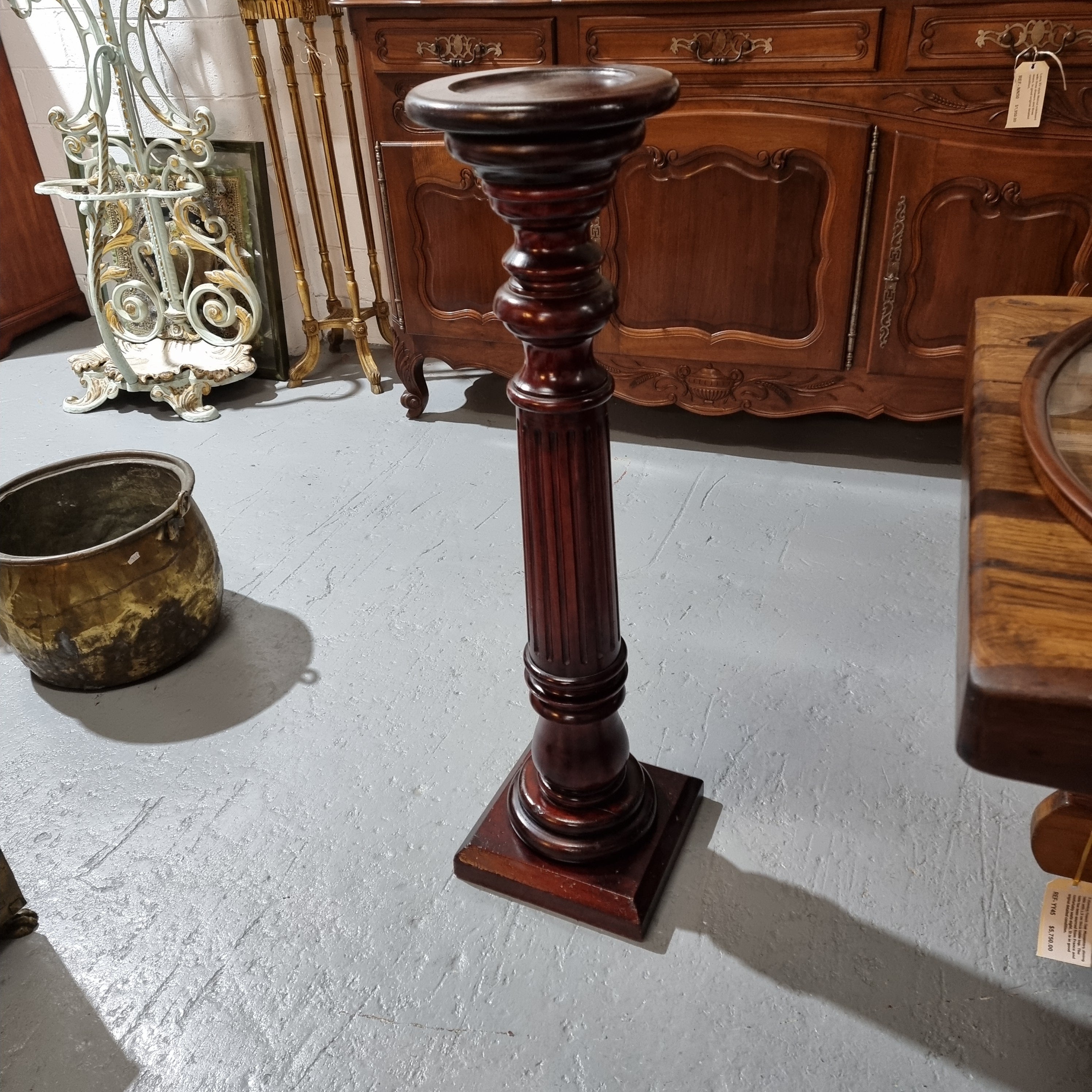 Vintage Fluted Column Pedestal | Antique & Vintage | Moonee Ponds Antiques | Australia Wide Delivery