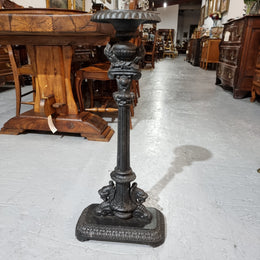 Decorative Antique Cast Iron Pricket Candlestick