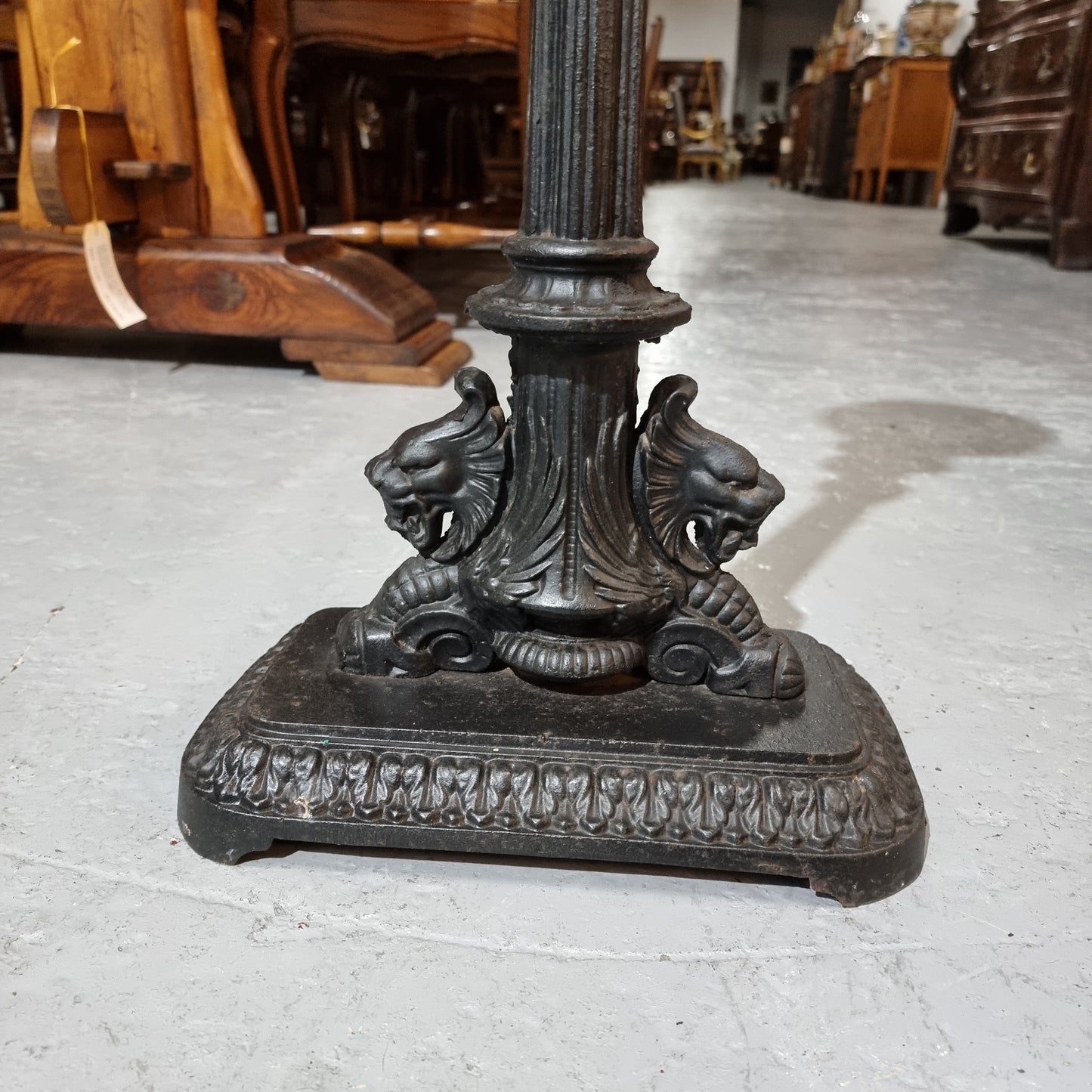 Decorative Antique Cast Iron Pricket Candlestick