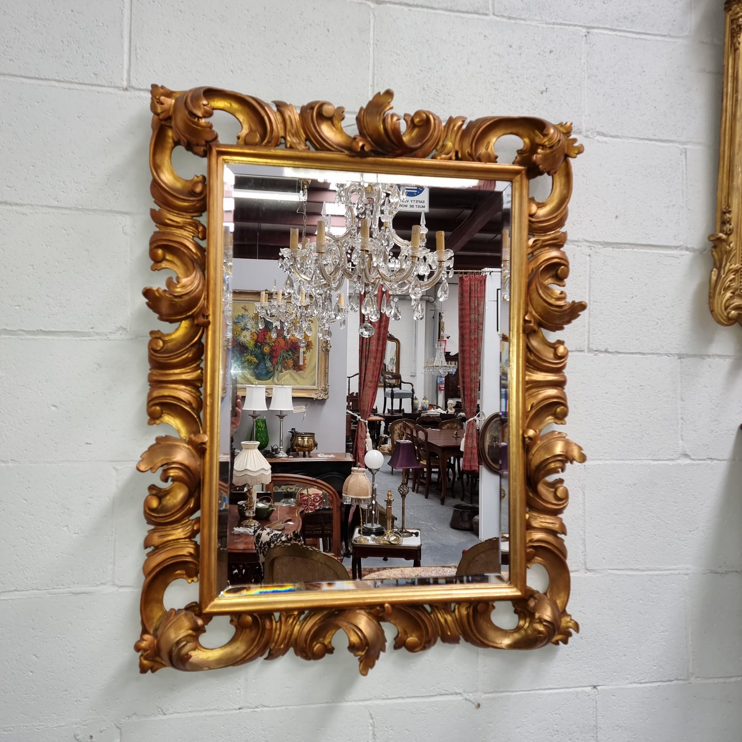 Early 20th Century French Rococo Style Gilt Mirror