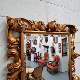 Early 20th Century French Rococo Style Gilt Mirror