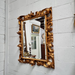 Early 20th Century French Rococo Style Gilt Mirror