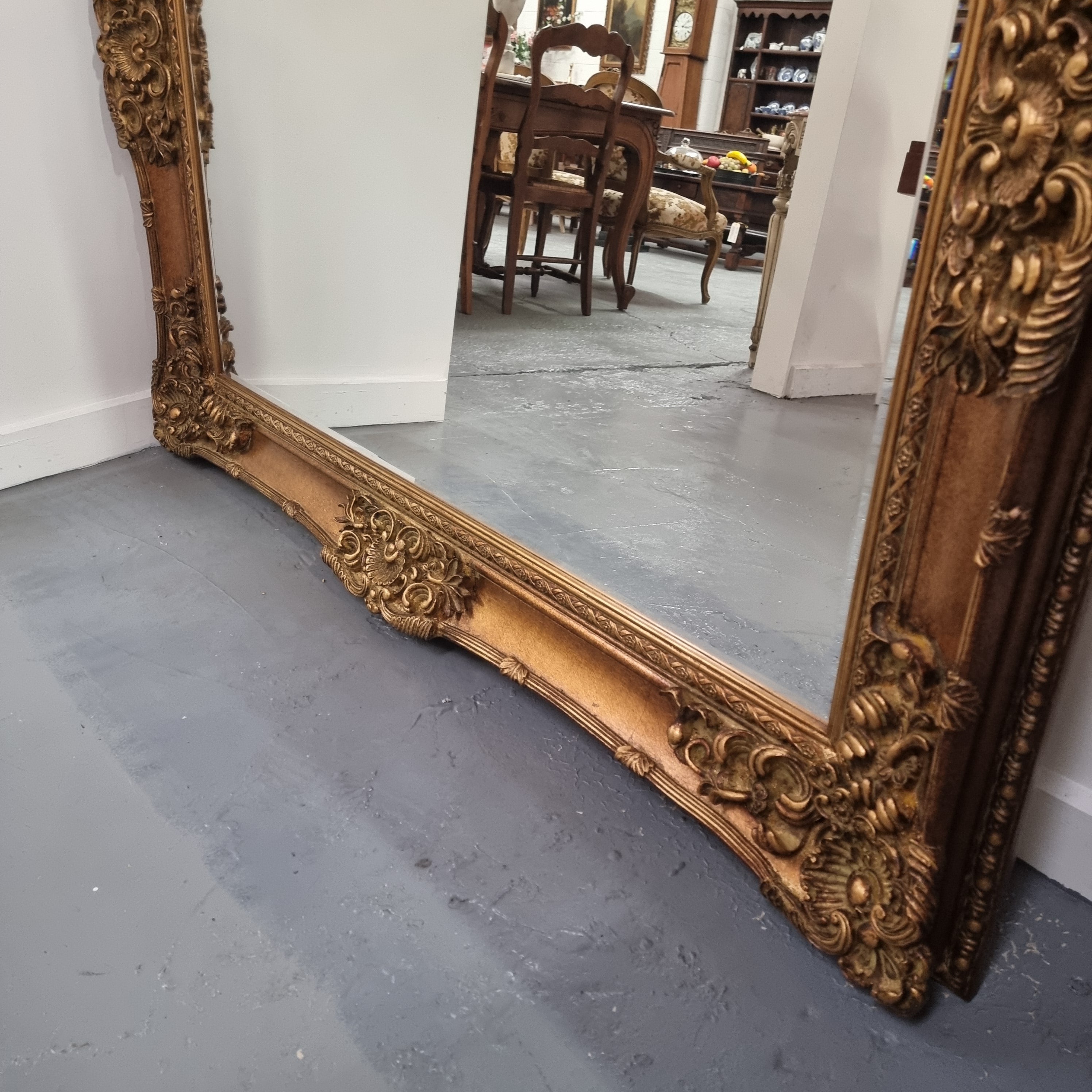 Substantial Sized Gilt Framed Bevelled Mirror | Antique & Vintage | Moonee Ponds Antiques | Australia Wide Delivery