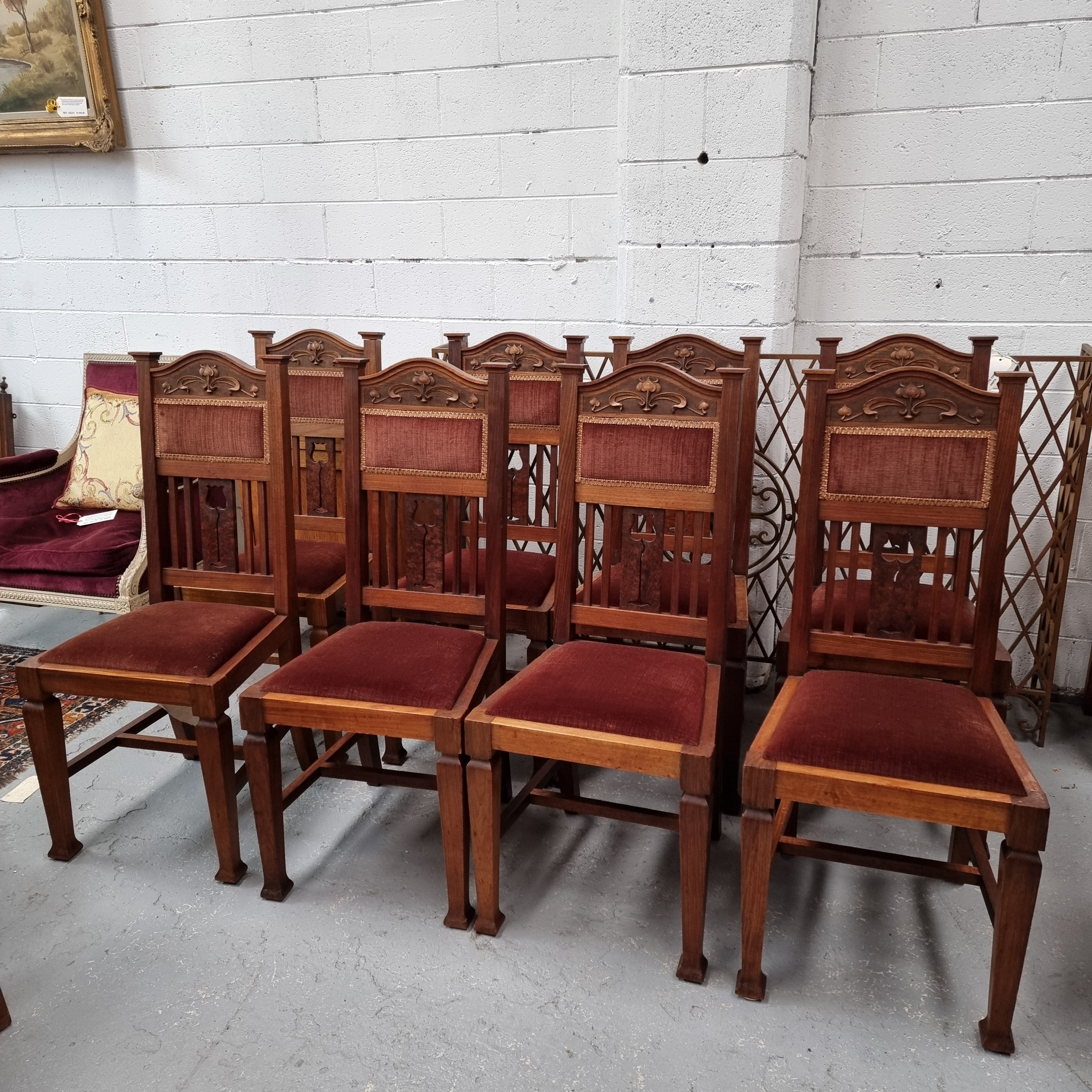 Australian Blackwood Art Nouveau Set Of Chairs | Antique & Vintage | Moonee Ponds Antiques | Australia Wide Delivery