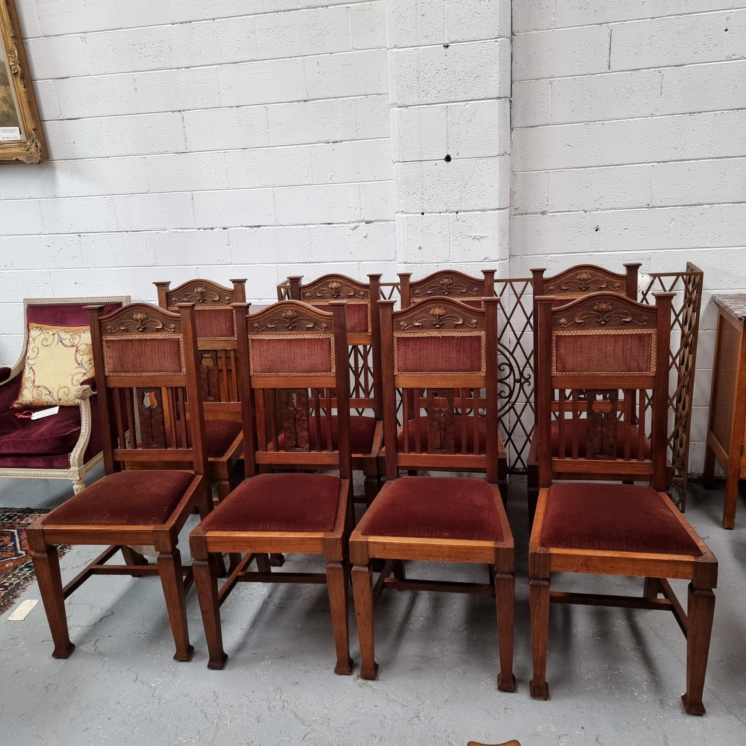 Australian Blackwood Art Nouveau Set Of Chairs | Antique & Vintage | Moonee Ponds Antiques | Australia Wide Delivery
