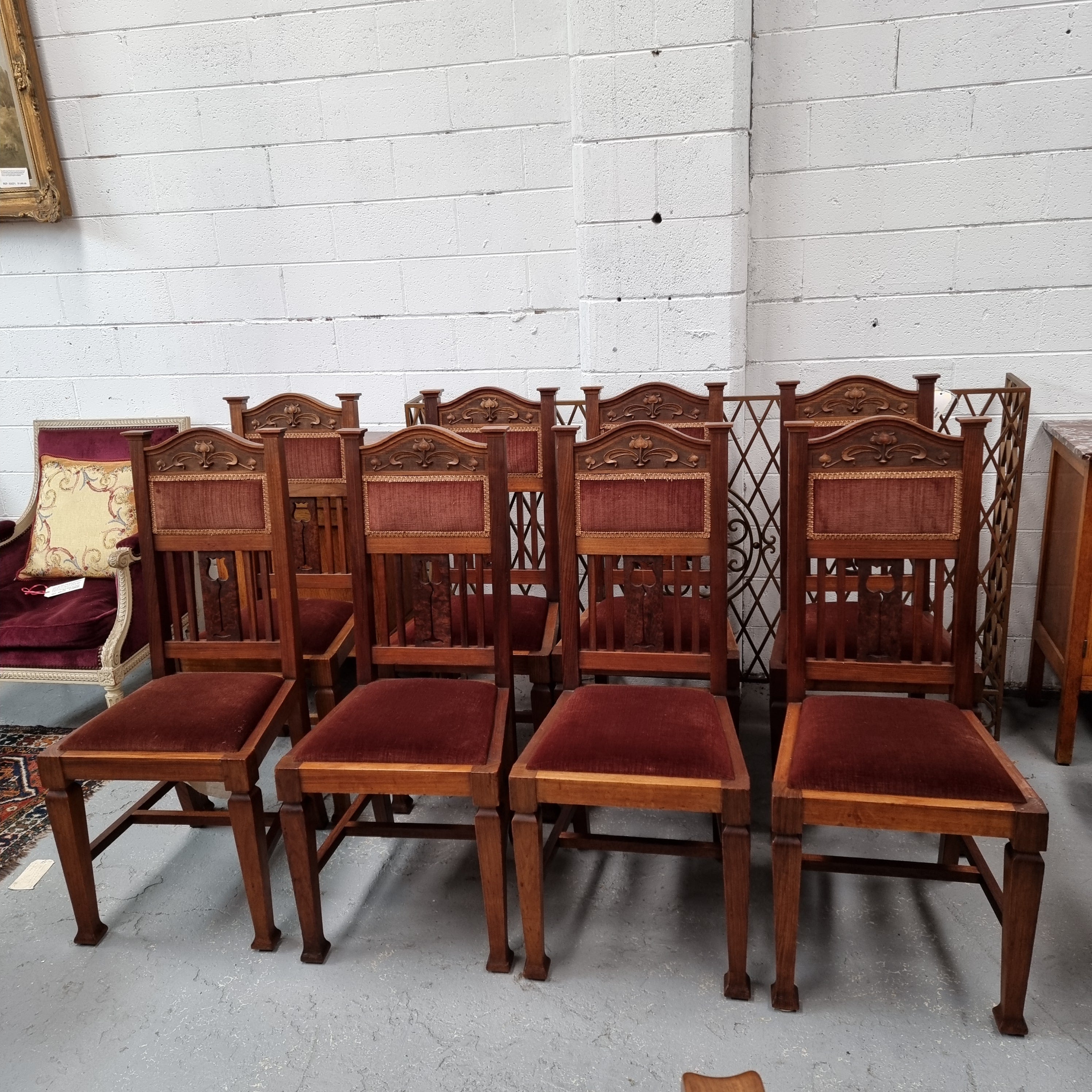 Australian Blackwood Art Nouveau Set Of Chairs | Antique & Vintage | Moonee Ponds Antiques | Australia Wide Delivery
