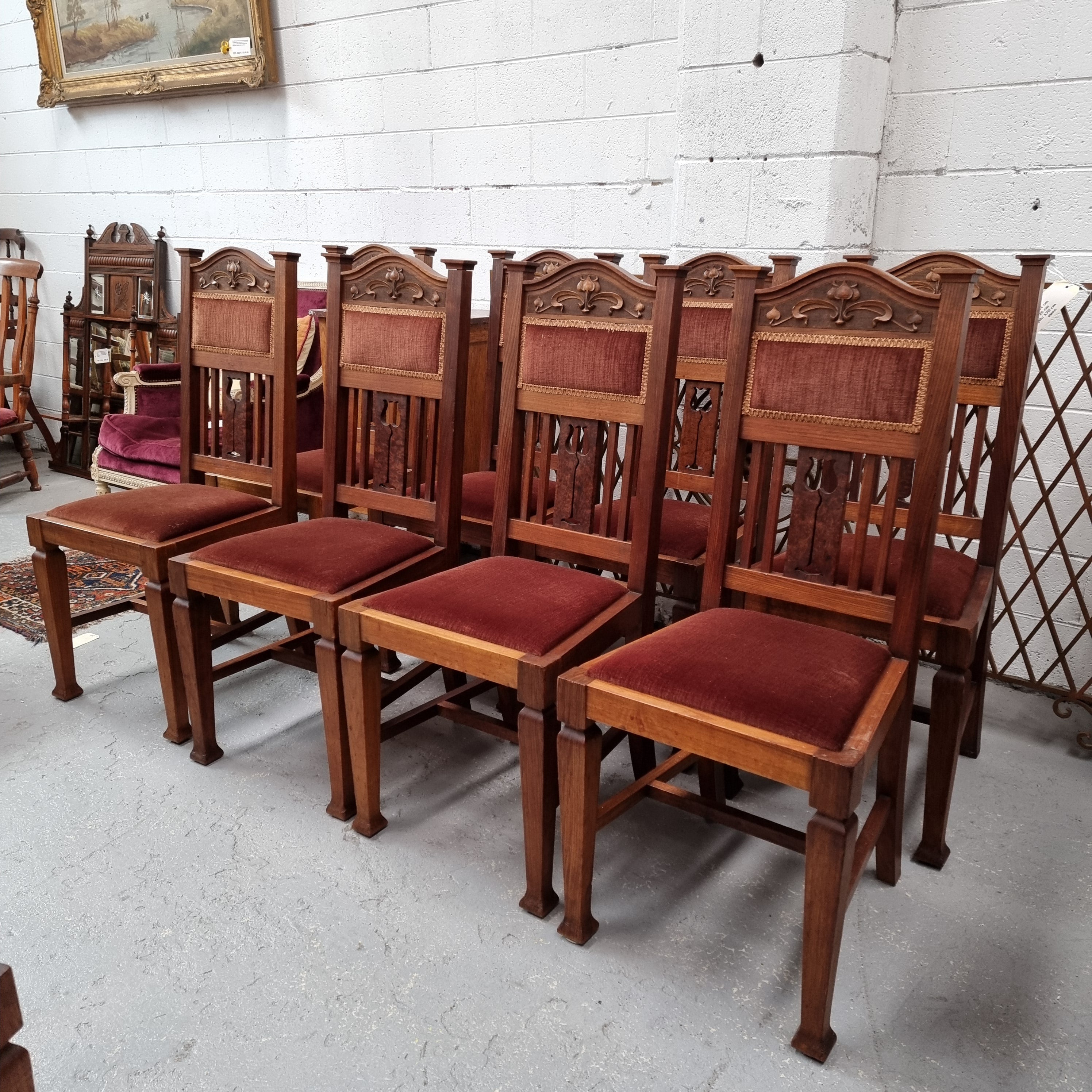 Australian Blackwood Art Nouveau Set Of Chairs | Antique & Vintage | Moonee Ponds Antiques | Australia Wide Delivery