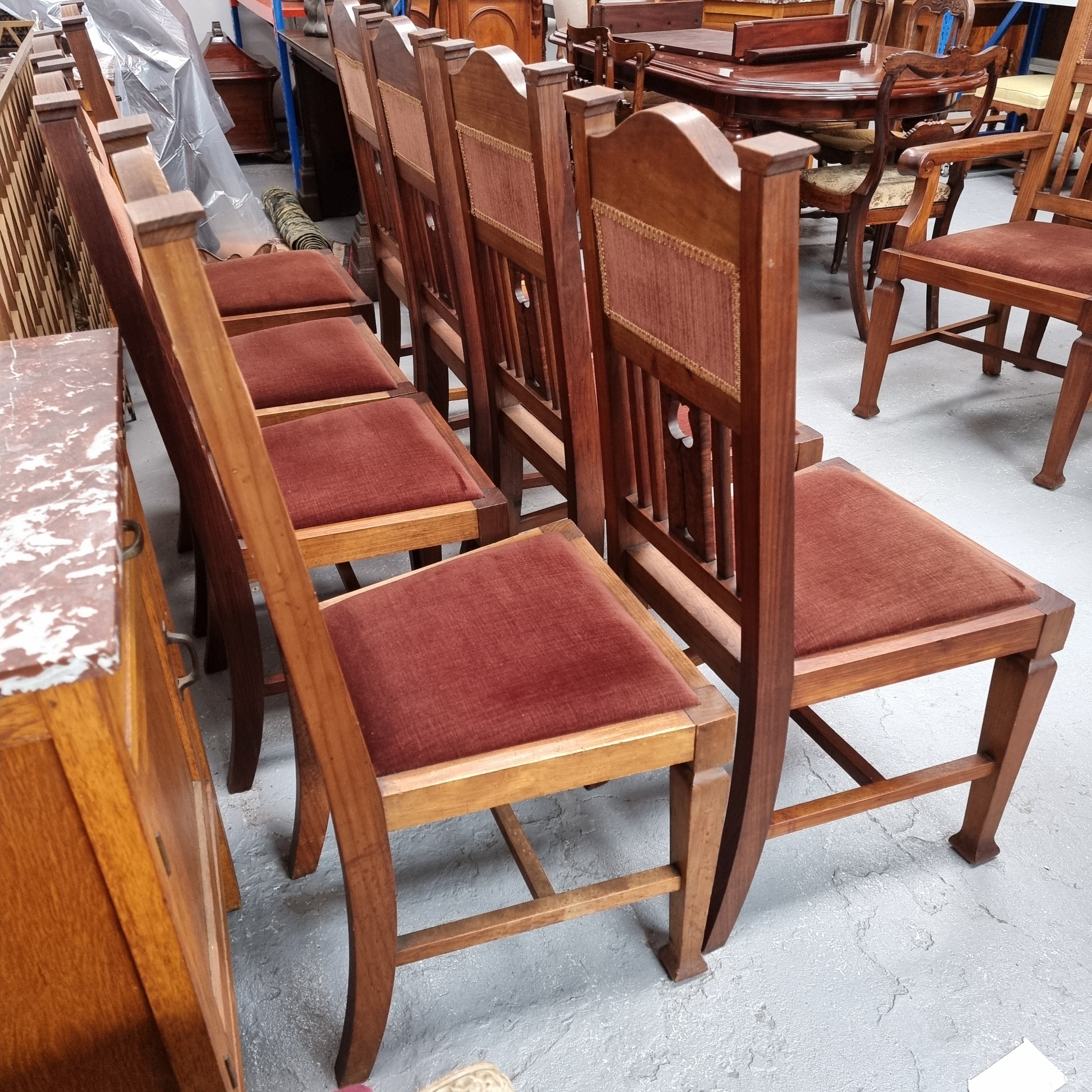 Australian Blackwood Art Nouveau Set Of Chairs | Antique & Vintage | Moonee Ponds Antiques | Australia Wide Delivery