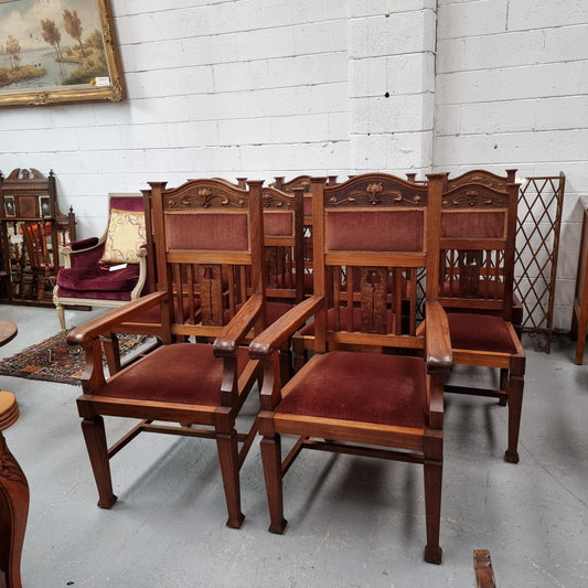 Australian Blackwood Art Nouveau Set Of Chairs