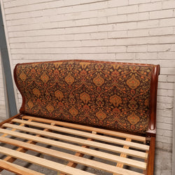 Vintage Empire Style King Size Bed with Impressive Tapestry Upholstery | Antique & Vintage | Moonee Ponds Antiques | Australia Wide Delivery