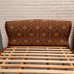 Vintage Empire Style King Size Bed with Impressive Tapestry Upholstery | Antique & Vintage | Moonee Ponds Antiques | Australia Wide Delivery