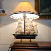 Nautical Sail Ship Table Lamp on Wooden Base | Antique & Vintage | Moonee Ponds Antiques | Australia Wide Delivery