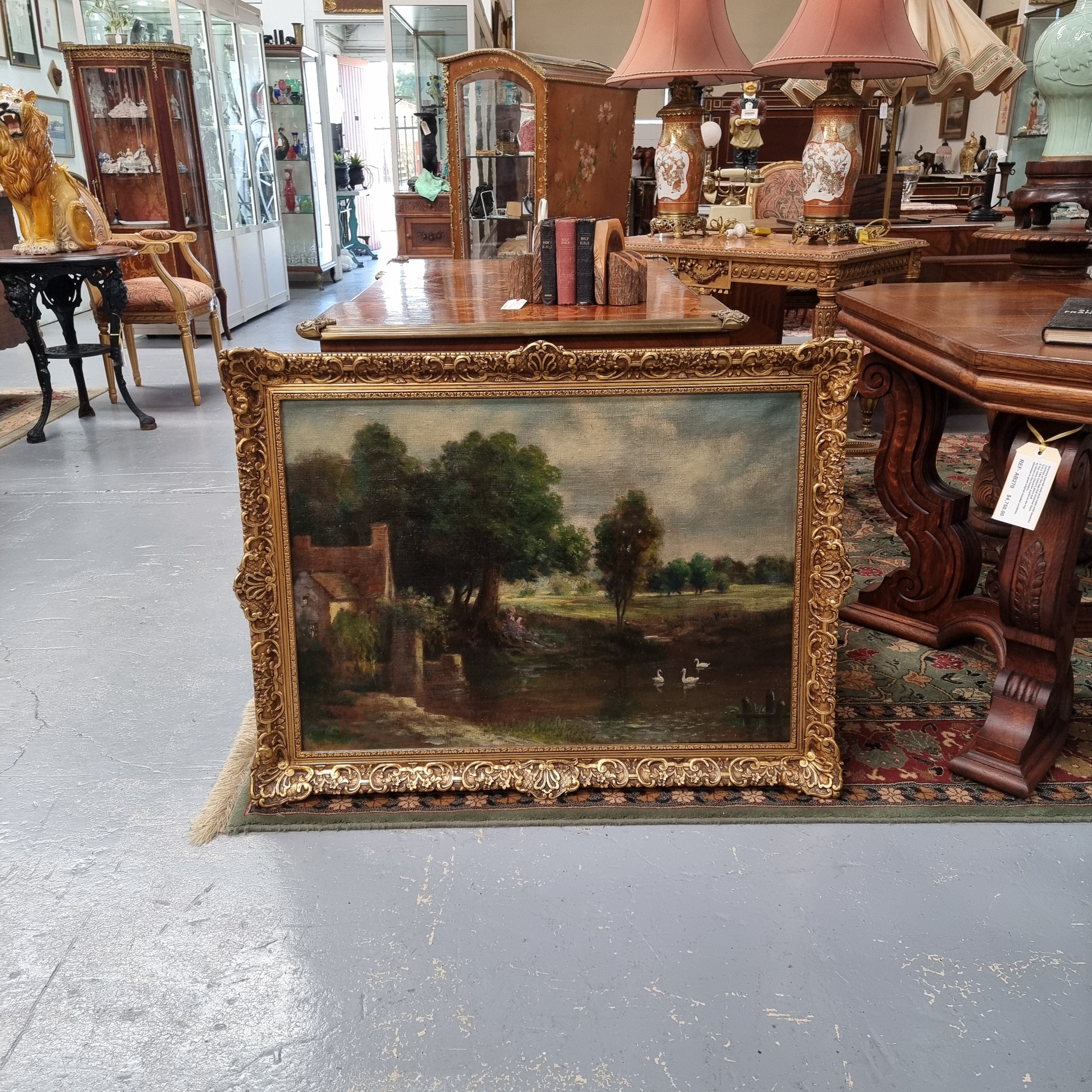 Antique Gilt Framed Signed Oil on Canvas | Antique & Vintage | Moonee Ponds Antiques | Australia Wide Delivery