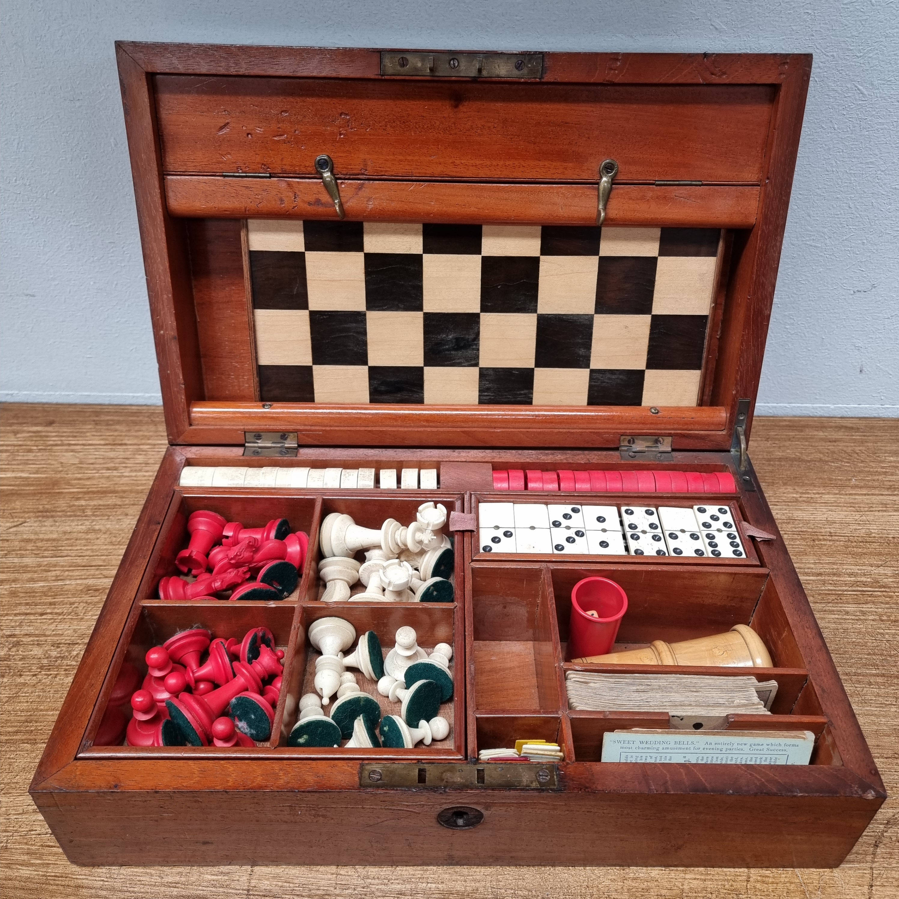 Rare Victorian Games Box Complete With Games | Antique & Vintage | Moonee Ponds Antiques | Australia Wide Delivery