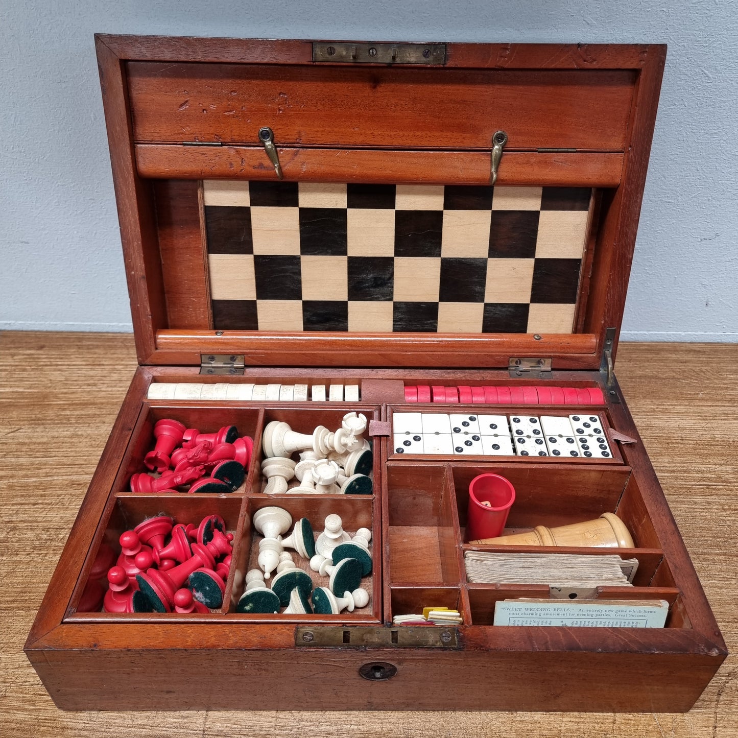 Rare Victorian Games Box Complete With Games