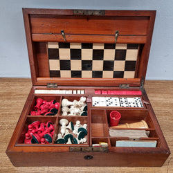 Rare Victorian Games Box Complete With Games | Antique & Vintage | Moonee Ponds Antiques | Australia Wide Delivery