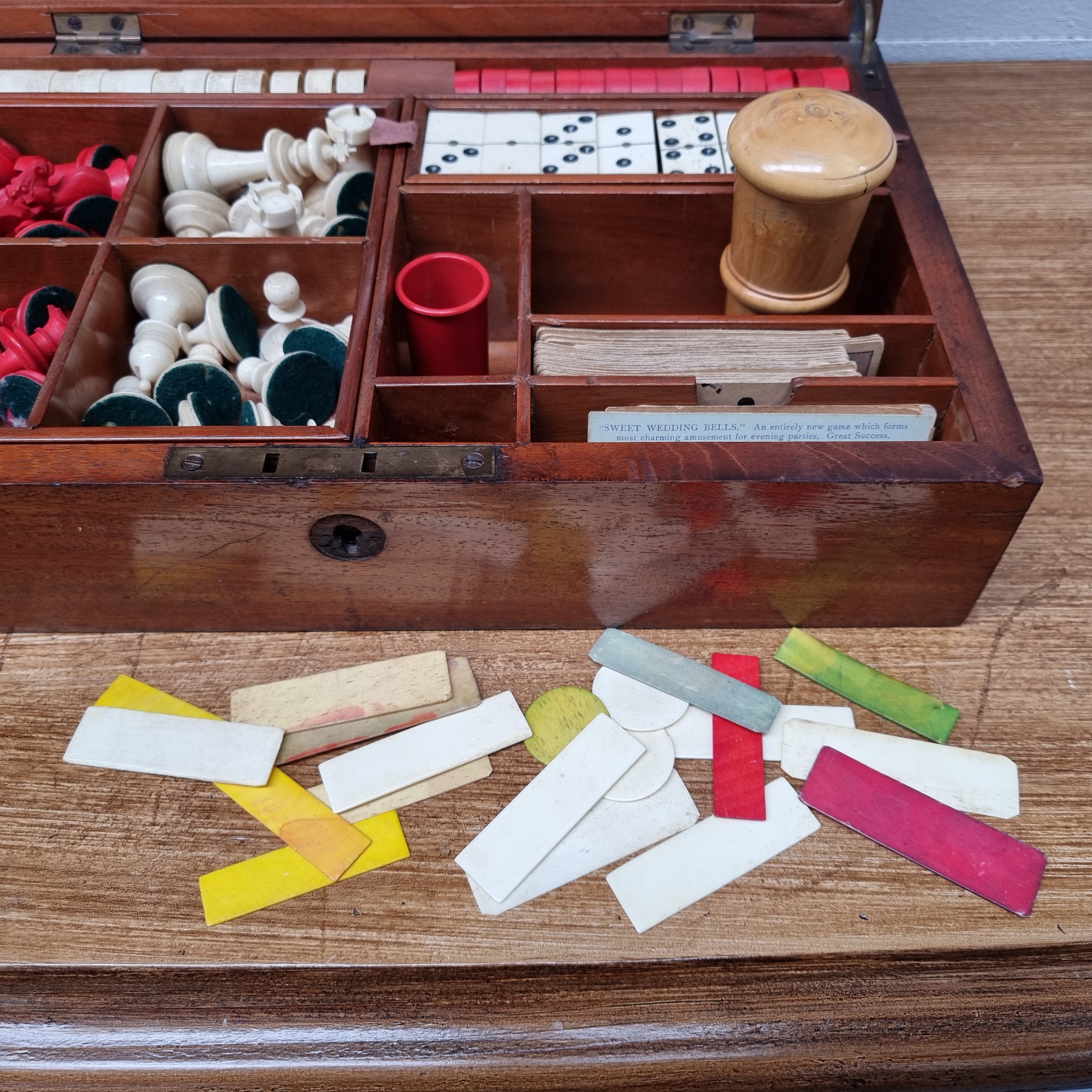 Rare Victorian Games Box Complete With Games | Antique & Vintage | Moonee Ponds Antiques | Australia Wide Delivery