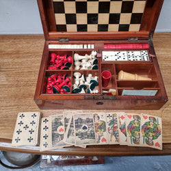 Rare Victorian Games Box Complete With Games | Antique & Vintage | Moonee Ponds Antiques | Australia Wide Delivery