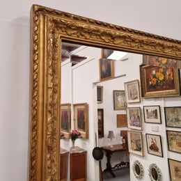 Monumental French 19th Century Gilt Framed Floor Mirror