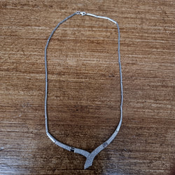 Sterling Silver & CZ Articulated Necklace | Antique & Vintage | Moonee Ponds Antiques | Australia Wide Delivery
