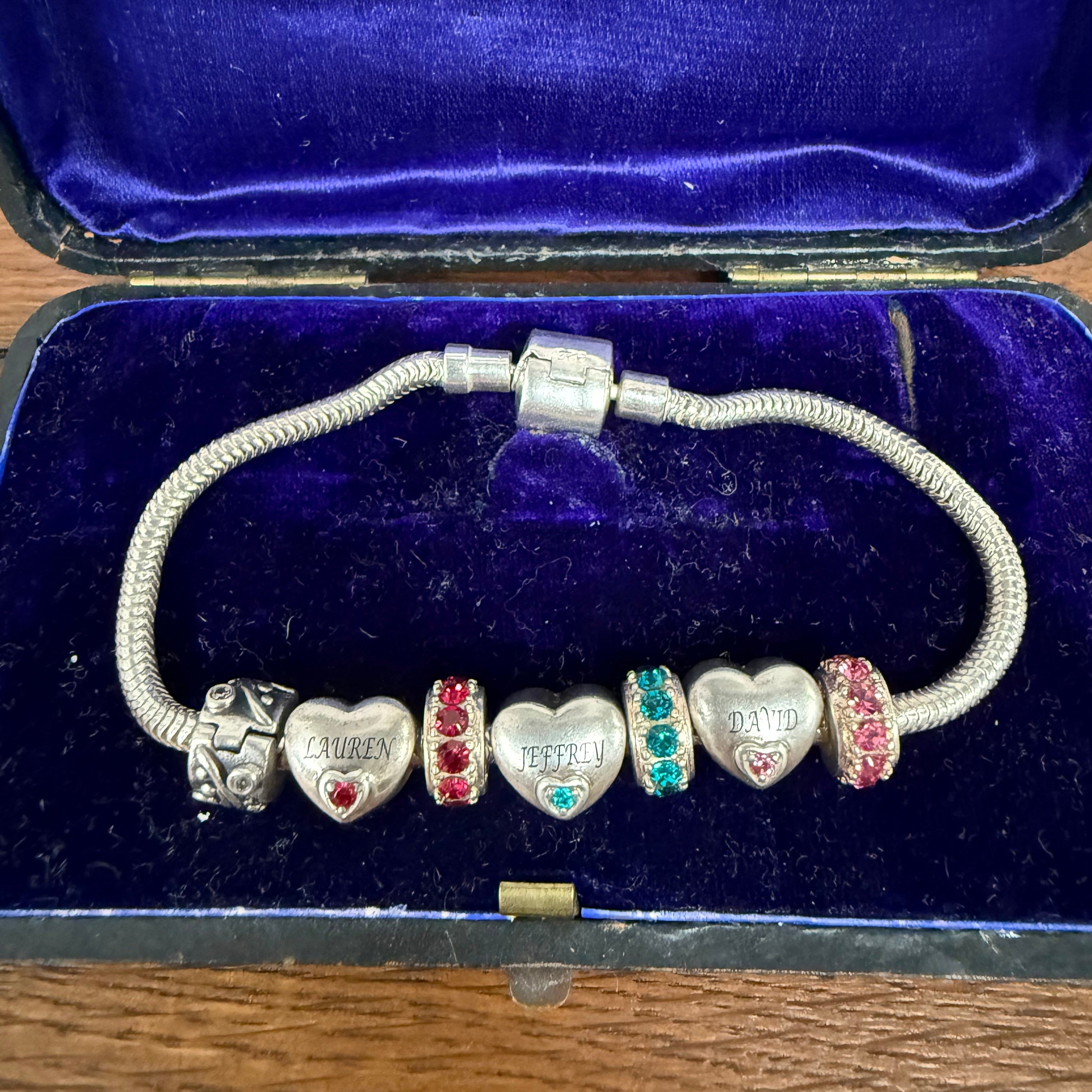 925 Sterling Silver Bracelet & Charms | Antique & Vintage | Moonee Ponds Antiques | Australia Wide