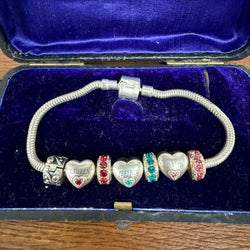 925 Sterling Silver Bracelet & Charms | Antique & Vintage | Moonee Ponds Antiques | Australia Wide Delivery