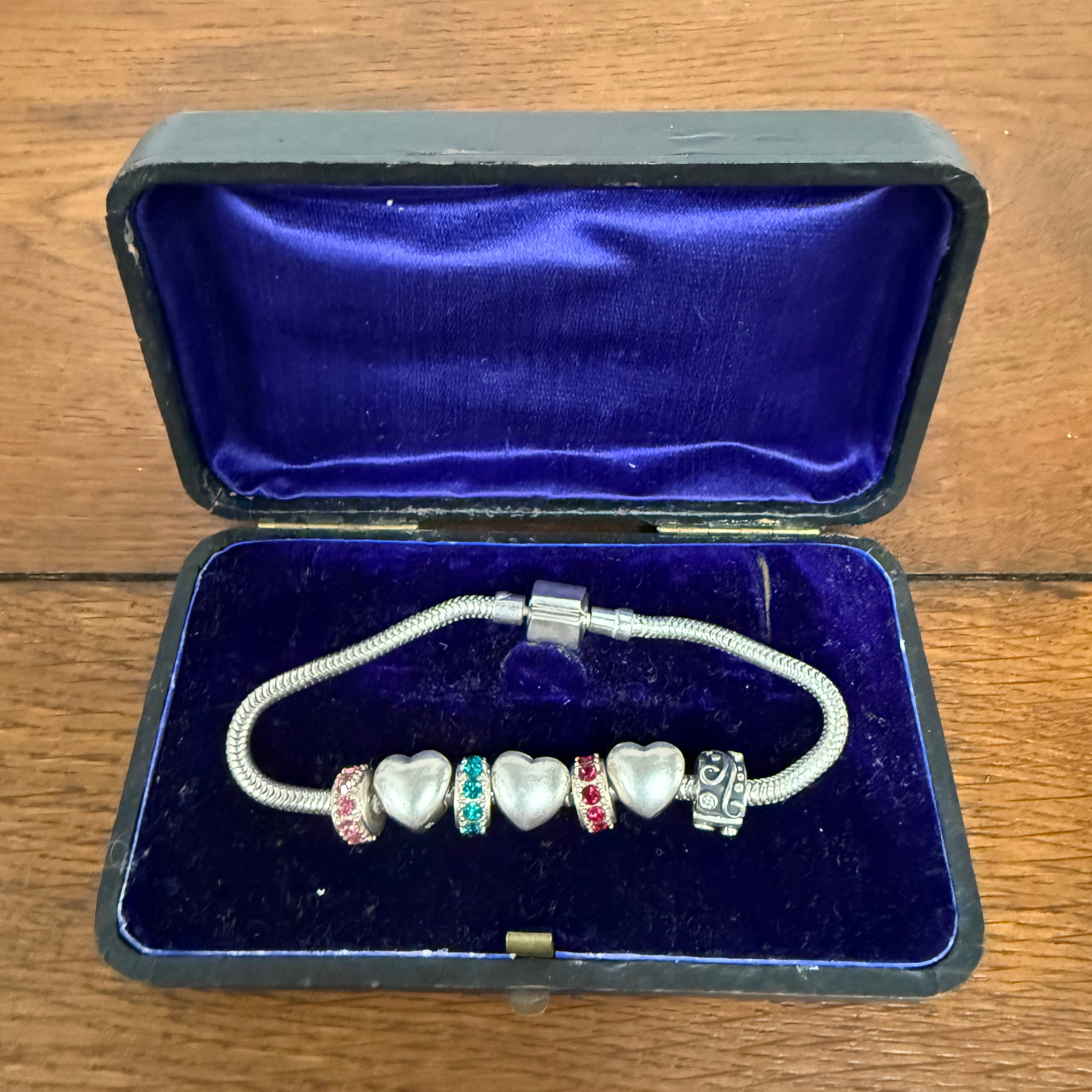 925 Sterling Silver Bracelet & Charms | Antique & Vintage | Moonee Ponds Antiques | Australia Wide