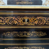 Antique 19th Century French Napoleon III Ebonised Boulle Marble Top Seminar | Antique & Vintage | Moonee Ponds Antiques | Australia Wide Delivery